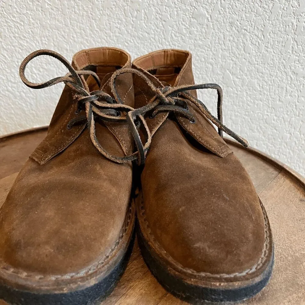 Frye Brown Suede Lace-Up Ankle Arden Chukka Boots Men's Size 7.5